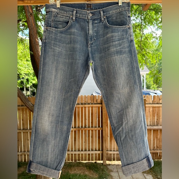 Citizens of Humanity COH Daisy Crop Boyfriend Jean Light Blue size 30 - Picture 2 of 16